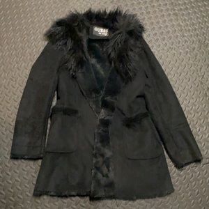 Guess Black Coat Sz Lg